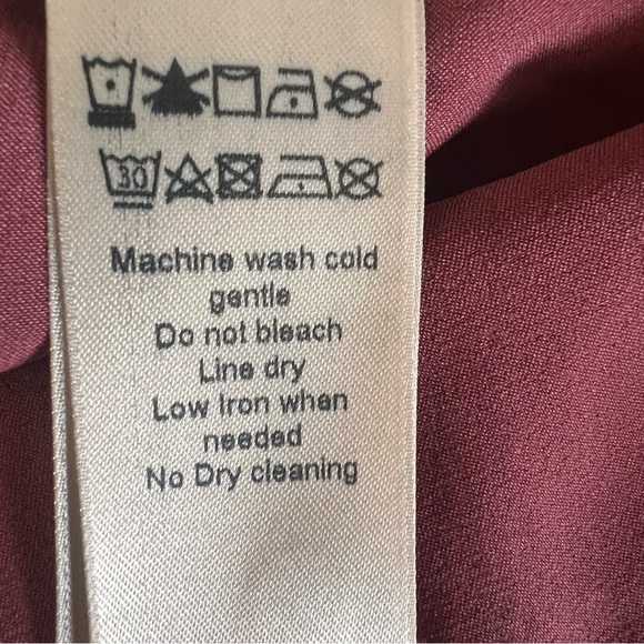 7 FOR ALL MANKIND Sleeveless Ruffle Front Blouse - Red/burgandy Size Medium New - Picture 6 of 7